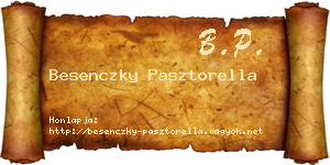 Besenczky Pasztorella névjegykártya